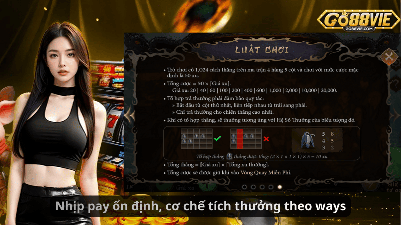 Nhịp pay ổn định, cơ chế tích thưởng theo ways