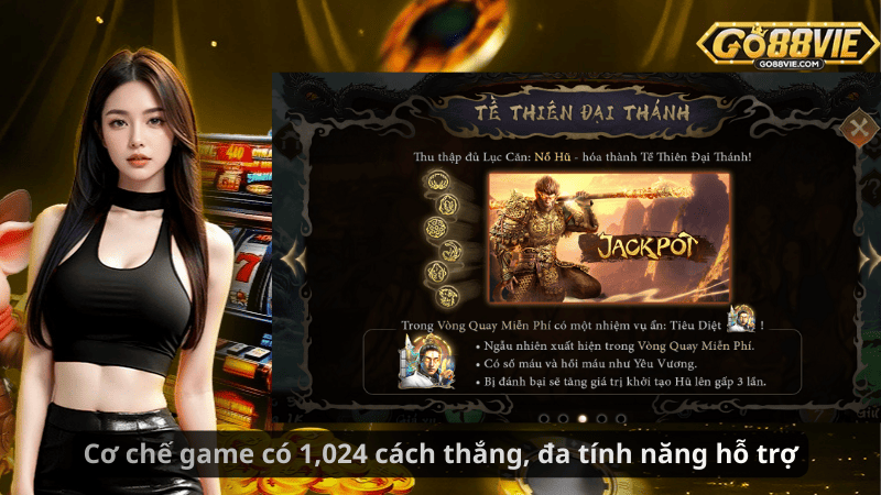 Cơ chế game có 1,024 cách thắng, đa tính năng hỗ trợ