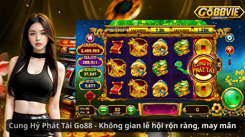 Cung Hỷ Phát Tài Go88 - Không gian lễ hội rộn ràng, may mắn