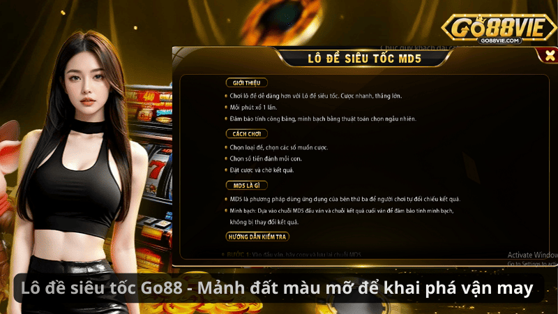 Lô đề siêu tốc Go88 - Mảnh đất màu mỡ để khai phá vận may 