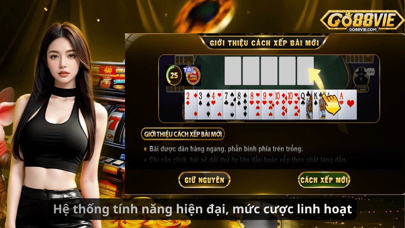 Hệ thống tính năng hiện đại, mức cược linh hoạt
