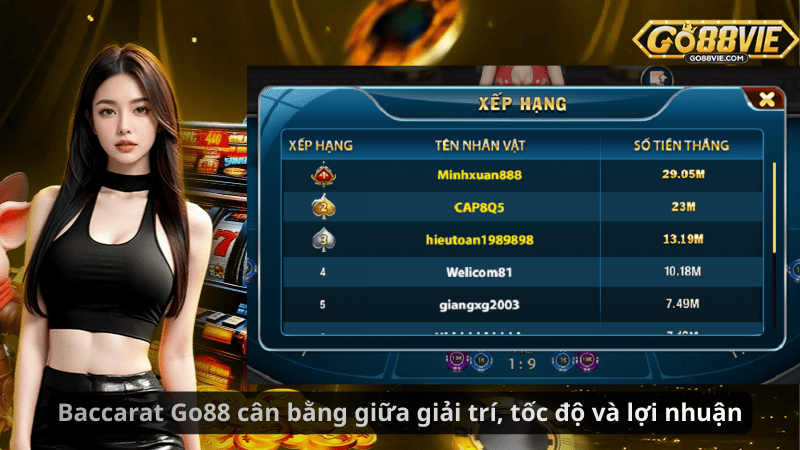 Baccarat Go88 cân bằng giữa giải trí, tốc độ và lợi nhuận