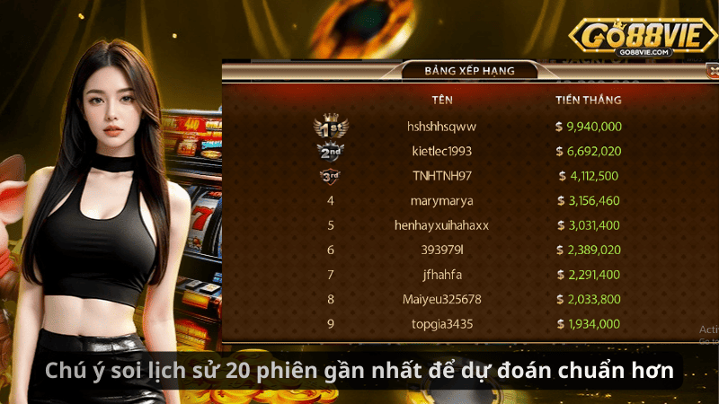 Chú ý soi lịch sử 20 phiên gần nhất để dự đoán chuẩn hơn