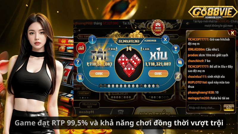 Game đạt RTP 99,5% và khả năng chơi đồng thời vượt trội